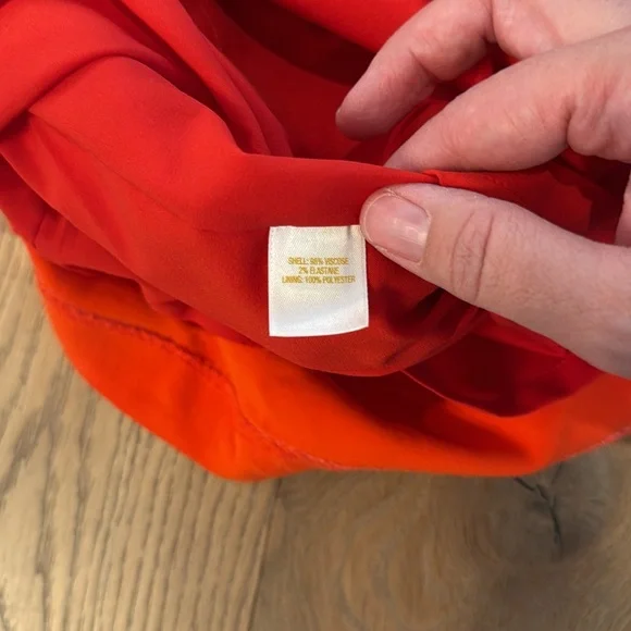 Kate Spade Orange Floral Jewel Embellished Top - 2 - Picture 6 of 7